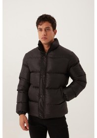 Resim Polo State Erkek Regular Fit Şişme Mont Siyah 