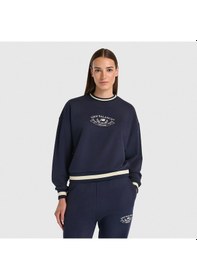 Resim New Balance Nb Lifestyle Women Sweatshirt Kadın Lacivert Sweatshirt - Wnc3501 