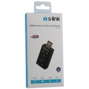 Resim S-Link Sl-u61 Usb Ses Kartı 2.0 Çevirici Adaptör 