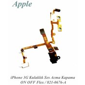 Resim Apple Iphone 3G Kulaklık Ses Acma Kapama On Off Flex Flimi - 821- 