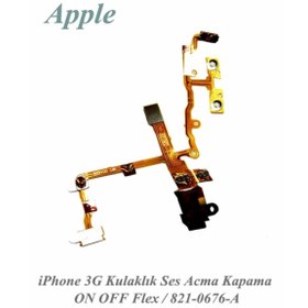 Resim Apple Iphone 3G Kulaklık Ses Acma Kapama On Off Flex Flimi - 821- 