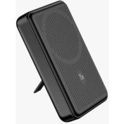Resim Fulltech Fp6 10.000MAH 15W Magsafe Hızlı Şarj LCD Dijital Göstergeli Kablosuz Şarj Aleti Powerbank 