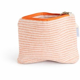 Resim Faralya Life İnce Çizgili Makyaj Çantası 