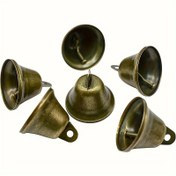 Resim 10 Adet Vintage Bronz Mini Ziller, 3.81cm - Düğün Dekoru, Evcil Hayvan Tasması, Takı Yapımı & Rüzgar Çanları İçin İdeal - Noel, Cadılar Bayramı, Paskalya, Şükran Günü İçin Çok Yönlü Asma Süsler, El Sanatları İçin Ziller 