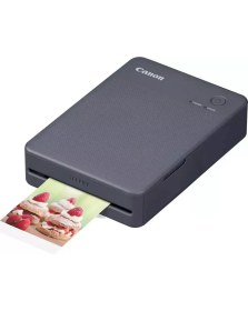 Resim Canon Selphy QX20 Wi-Fi Fotoğraf Yazıcısı (Gri)+Canon XS-20L Orijinal Renkli Şerit/Kağıt Seti Kare,HEDİYE 