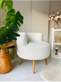 Resim YAPKAR Çay Seti Tekli Koltuk, Berjer (salon, Balkon, Ofis) Kırıkbeyaz 