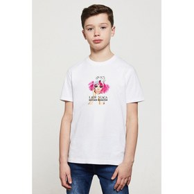 Resim Lady Gaga Mother Monster Baskılı Unisex Çocuk Beyaz T-Shirt 