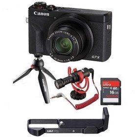 Resim Canon PowerShot G7 X Mark III Vlog Set (Siyah) 