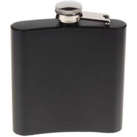 Resim evimdeyokyok Siyah 6 oz Çelik Cep İçki Kanyak Matarası 