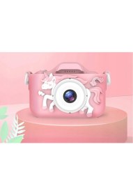 Resim AteşTech Çocuk Fotoğraf Makinesi 2inç Kılıflı Hd Dijital Selfie Kamera + 32GB Hafıza Kartı 