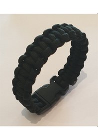 Resim Muson Paracord Bileklik Siyah Çok Renkli 