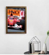 Resim Bk Gift Formula 1 Tasarımlı Doğal Masif Ahşap Çerçeveli Tablo 45X (551143445) 