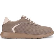 Resim Tamer Tanca Erkek Hakiki Deri Bej Sneakers & Spor Ayakkabı 1093 1193 Erk Ayk Y25 Bej Nbk Zmb Bej 