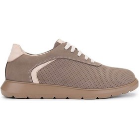 Resim Tamer Tanca Erkek Hakiki Deri Bej Sneakers & Spor Ayakkabı 1093 1193 Erk Ayk Y25 Bej Nbk Zmb Bej 