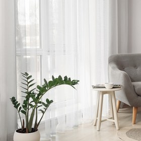 Resim Nuvomon Krep Tül Perde - 300x270 cm 