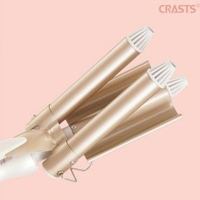 Resim CRASTS Profesyonel 3'ü 1 Arada Isıya Dayanıklı Saç Kıvırma Çubuğu, Ayarlanabilir Sıcaklık Kontrolü, Ergonomik Tutma Sapı ve Dalgalanma, Kıvırma, Rulo Dalga Stilinde 3 Yuvarlak Fırçalar - 220V, Kıvırma Dalgaları, Rulo Dalga Stilleyici, Dalga Yapma Aracı, Şık Stil Aracı, Dayanıklı Yapı, Kıvırma Fırçaları 