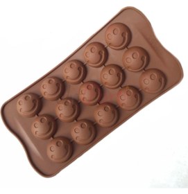 Resim Teknotrust Gülen Emoji Silikon Çikolata Kalıbı 