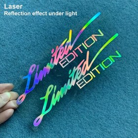Resim 2 adet Sınırlı Baskı İngilizce Vinil Araba Etiketleri - Canlı Neon Renkleri, Kendinden Yapışkanlı Plaklar Araçlar, Motosikletler ve Daha Fazlası İçin - Dayanıklı Mat Bitiş, Plastik, Cam, Metal ve Seramik Yüzeylere Kolayca Uygulanabilir, Motosiklet Plakları 