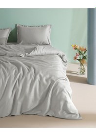 Resim Madame Coco Crep Tek Kişilik %100 Pamuk Düz Nevresim Takımı - Buz Gri 8684427192221 Çok Renkli 