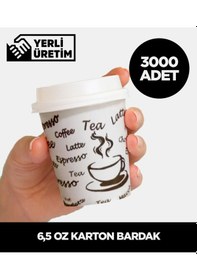 Resim 6,5 Oz Karton Bardak 3.000 Adet Çok Renkli 