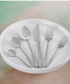 Resim Acar Elenor Gümüş 72 Parça 12 Kişilik Çelik Çatal Kaşık Bıçak Takımı 05005 Gümüş 