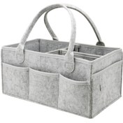 Resim Geekyou Gri Bebek Bezi Mami Çantası - Emzik Bezi Depolama, Seyahat Ve Ev İçin Kullanıma Uygun, Hafif Ve Dayanıklı Organize Torba Gri 