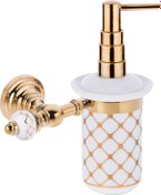 Resim Pure Geometrik Beyaz Altın - Pvd Gold Montajlı Sıvı Sabunluk Aks- 