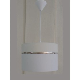 Resim Onay Krem Beyaz Kumaş Kaplama 2.li Set Yatak Odası Genç ve Çocuk Odası Avize ve Abajur Seti 