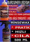 Resim ribbonwax FIRÇASIZ CİLALI RENKLİ OTO YIKAMA ŞAMPUANI 1 KG+ PRATİK HIZLI CİLA 500 ML 