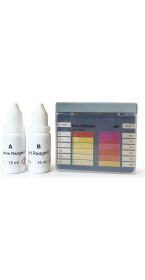 Resim Chembio Ph ve Klor Test Kiti Havuz 0-5 mg/l(Ppm) Klor ve 6.8-8.2 Ph 