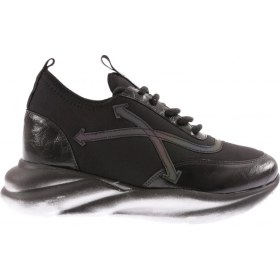 Resim DGN 311 Kadin Kalin Taban Yazi Detayli Sneakers Ayakkabi 