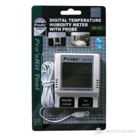 Resim Pro's Kit Nt-312 Dijital Sıcaklık Nem Ölçer(Problu) 