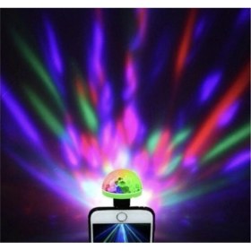 Resim HazarLed Müziğe ve Sese Duyarlı USB Girişli Araç Içi Mini Disko Topu 