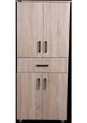 Resim Çok Amaçlı Dolap Hard Model Parlak Cordoba Suntalem 5 Raf 1 Çekmece 180 El Yapım 
