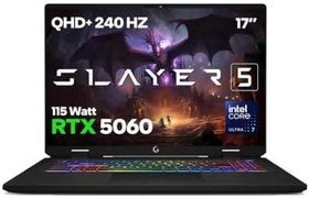 Resim Game Garaj Slayer5 7XL-5060 Ultra 7 255HX 32 GB 1 TB SSD RTX5060 17 WQXGA Gaming Laptop 