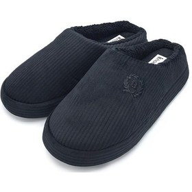 Resim Shoemio Bogart Siyah Erkek Ev Terliği Siyah 