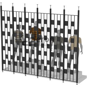 Resim Plaid Vitrin Arkası Seperatör - 245cm / 300cm / beyaz 