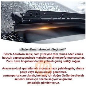 Resim Volkswagen Polo 2017-2024 Muz Tipi Aerotwin Ön Silecek Takımı Bosch 