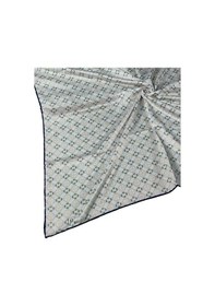 Resim Mim Eşarp Emilya Rayon Desenli Eşarp 90x90 Cm Lacivert - Beyaz 