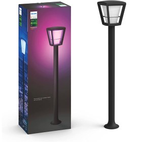 Resim Philips Hue Econic Siyah Direk Dış Mekan Lambası 