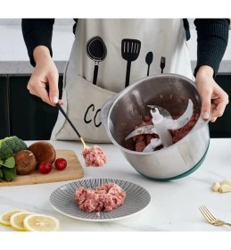 Resim 5l Elektrikli Mutfak Robotu, Paslanmaz Çelik, Sebze Dilimleme ve Karıştırma Özellikli 