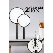 Resim Bx 10X Büyüteç 6 ve 9 cm 2 Li Set 
