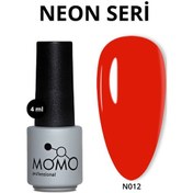 Resim Momo Professional Kalıcı Oje N012 Neon Nar Çiçeği 4 ML 