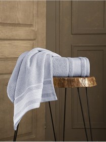 Resim Ladın Pamuk Banyo Havlusu 70x140 Antrasit 