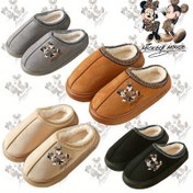 Resim Disney Mickey & Minnie Kadın Peluş Terlikler - Yumuşak, Rahat Kahverengi ve Bej Slip-Onlar, Eğlenceli Karikatür Tasarımı, İç Mekan Konforu ve Tatil Hediyeleri İçin Mükemmel, Rahat Terlikler | Peluş Hayvan Terlikleri | Yumuşak Kumaş Üst, Minnie Mouse Terlikleri 