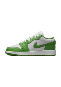 Resim Nike Air Jordan 1 Low Se Bg Leather Sneaker Hakiki Deri Beyaz Unisex Spor Ayakkabı 