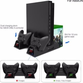 Resim Beboncool Xbox One S/x Çok Fonksiyonlu Soğutma Standı LED Göstergeli Fanlı Şarj Stand 