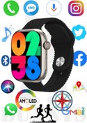 Resim Bunnys Oppo A55s Uyumlu Akıllı Saat Konuşma Özellikli Watch HK9 PRO 45MM AMOLED EKRAN 