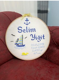 Resim Bebek Hatıra Panosu- Bebek Kasnak 30 CM- Bebek Bilgi Panosu 