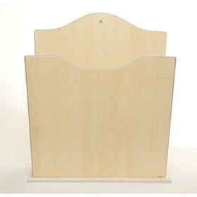 Resim SELENA Büyük Boy Ahşap Lüks Kapı Önü Posta Kutusu Akça Rengi 